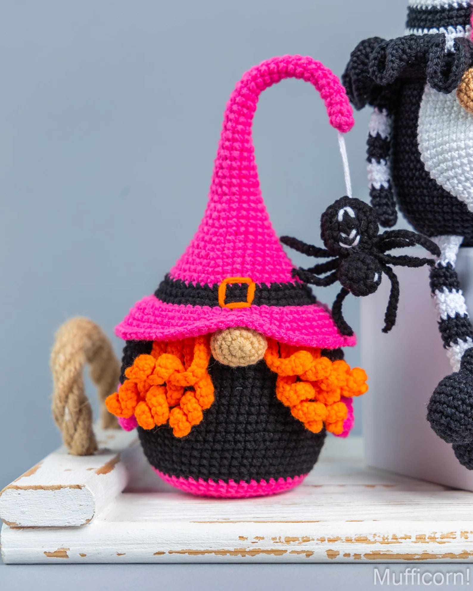 Gnome Witch, Keychain Skull, Gnome with Pumpkin & Amigurumi Witch Crochet – Halloween Patterns Bundle