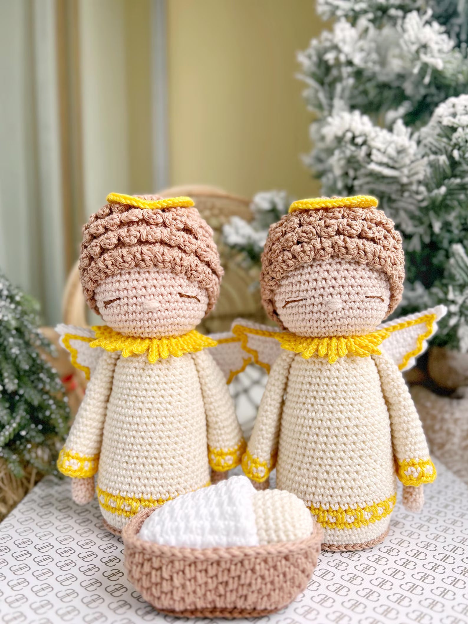 Crochet Nativity Scene Pattern: Christmas Ornaments (PDF)