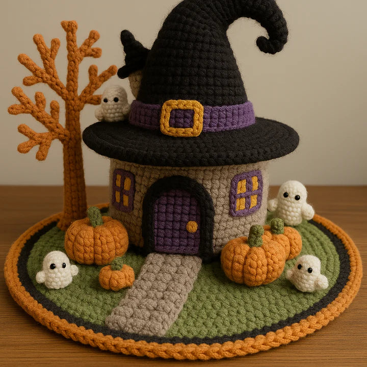 Halloween Witch House Crochet Pattern