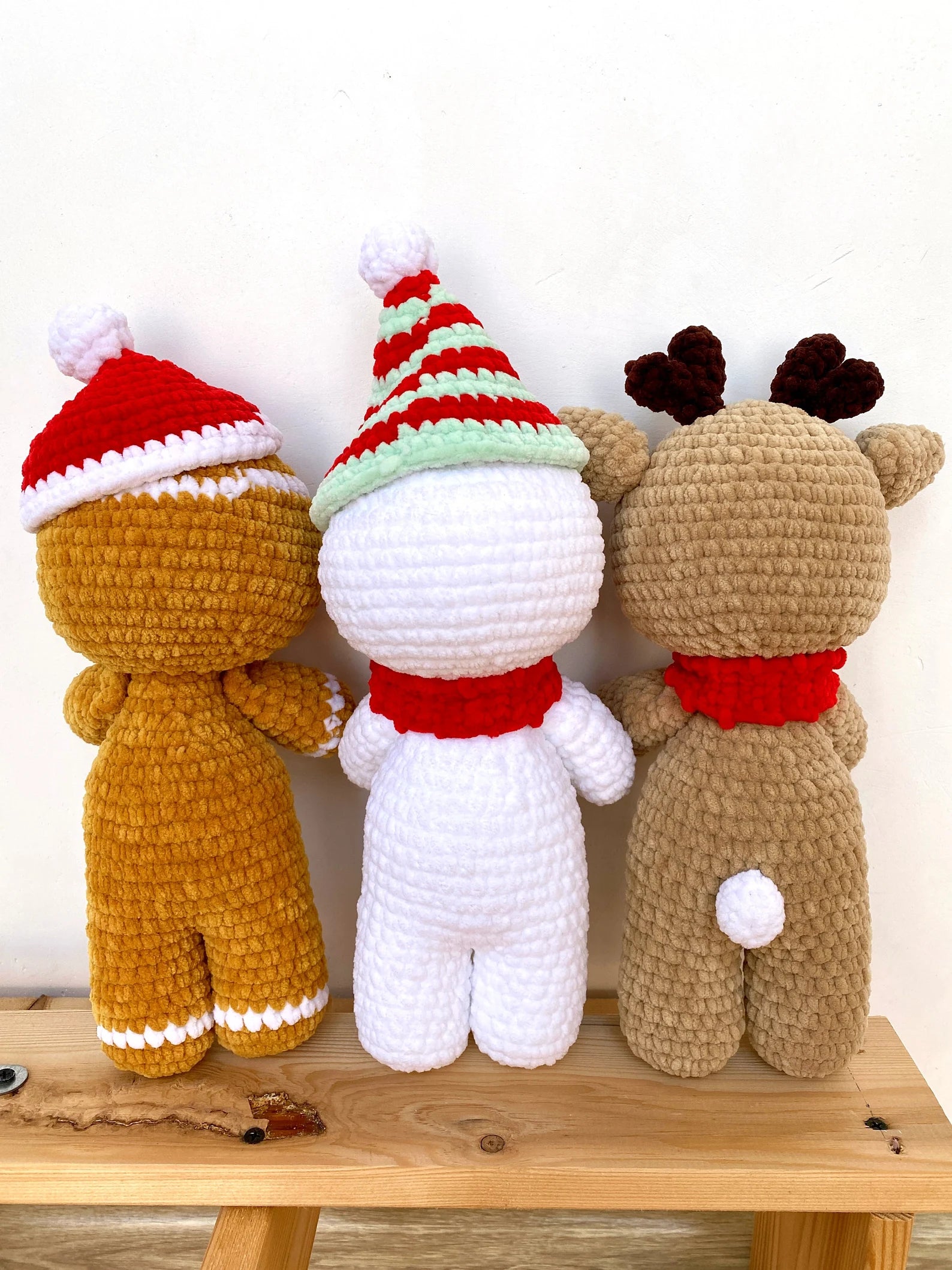 Crochet pattern DEER, GINGERBREAD and SNOWMAN Christmas bundle- New year gift
