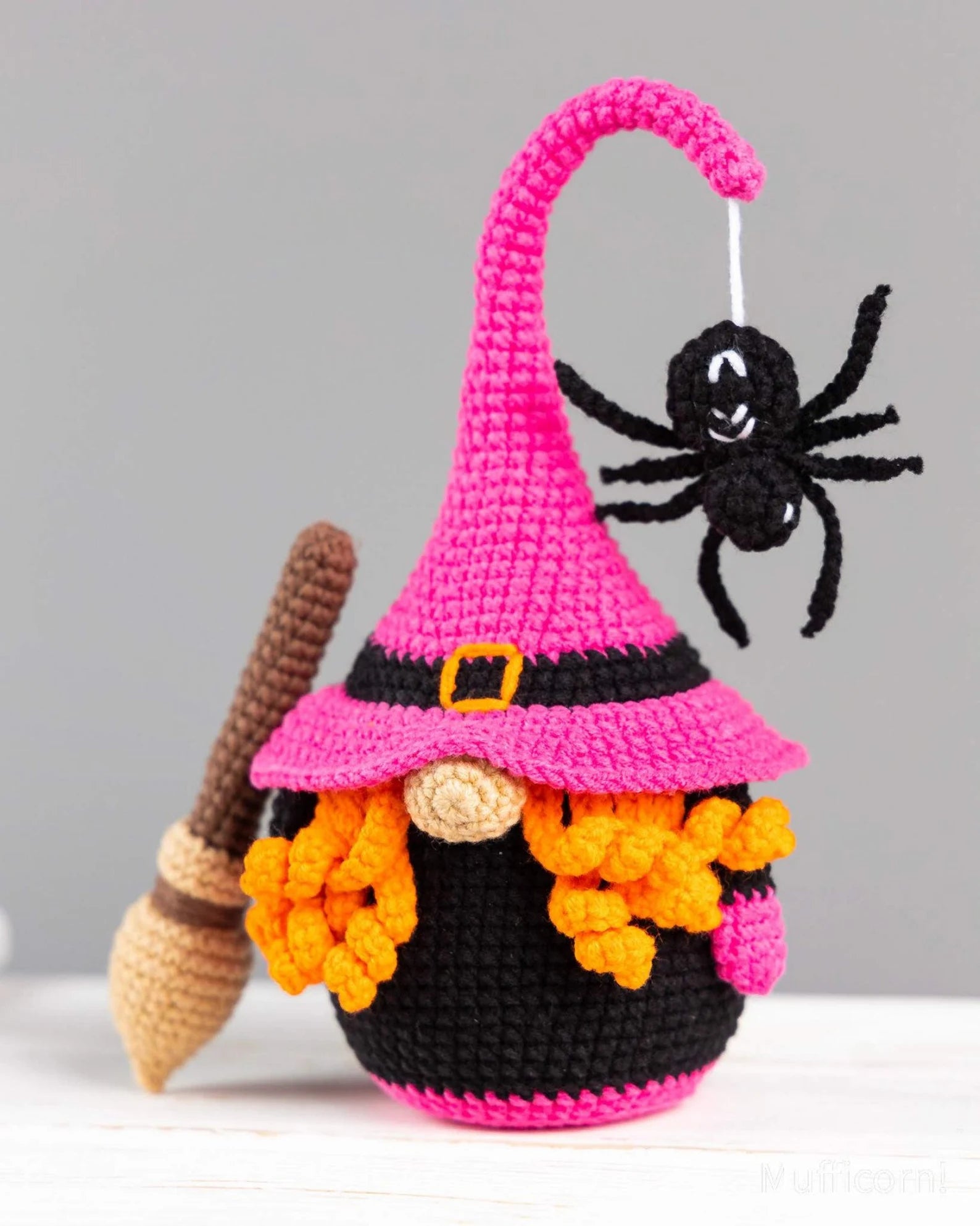 Gnome Witch, Keychain Skull, Gnome with Pumpkin & Amigurumi Witch Crochet – Halloween Patterns Bundle