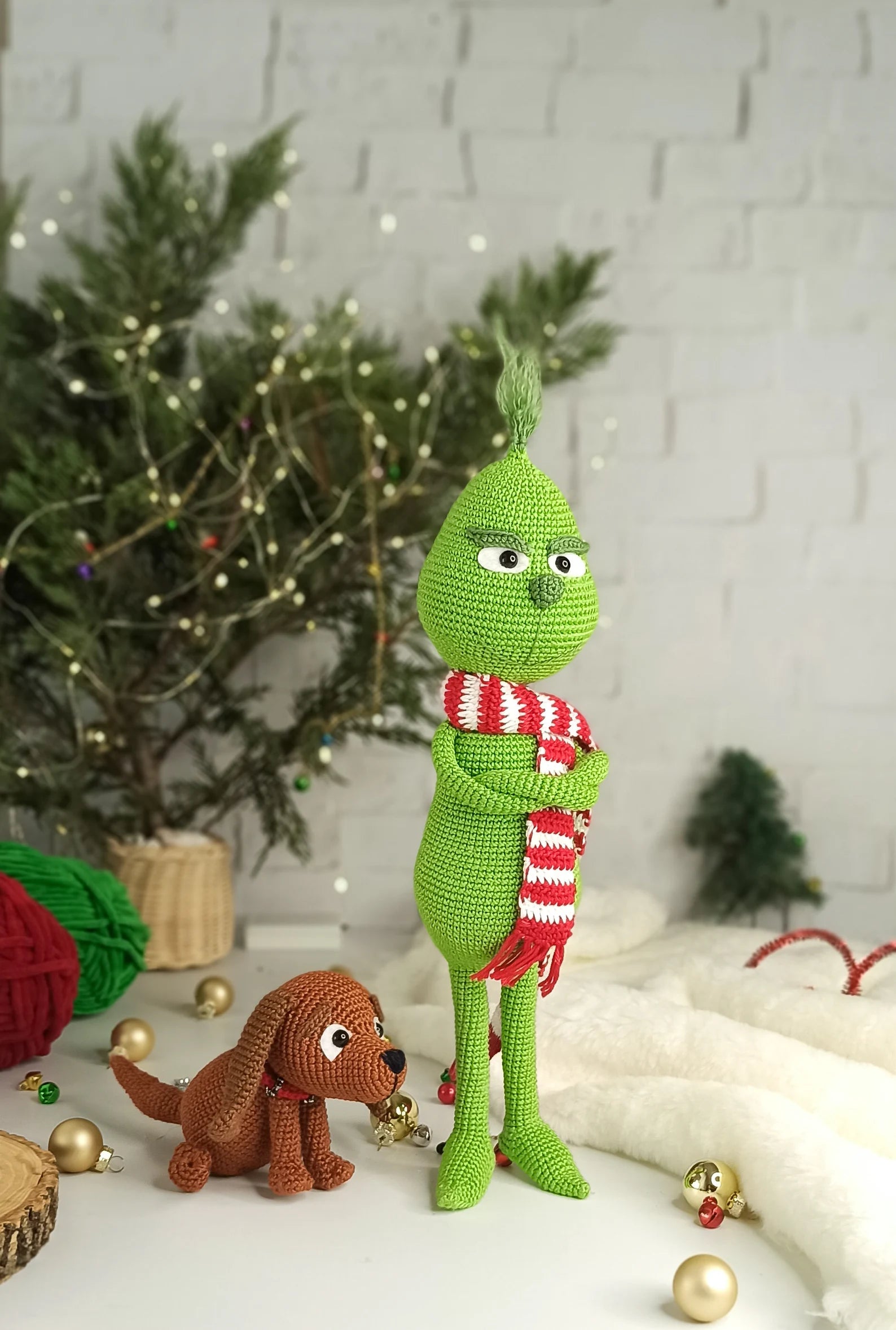 Crochet Amigurumi The christmas thief,Crochet green villain, Amigurumi Christmas