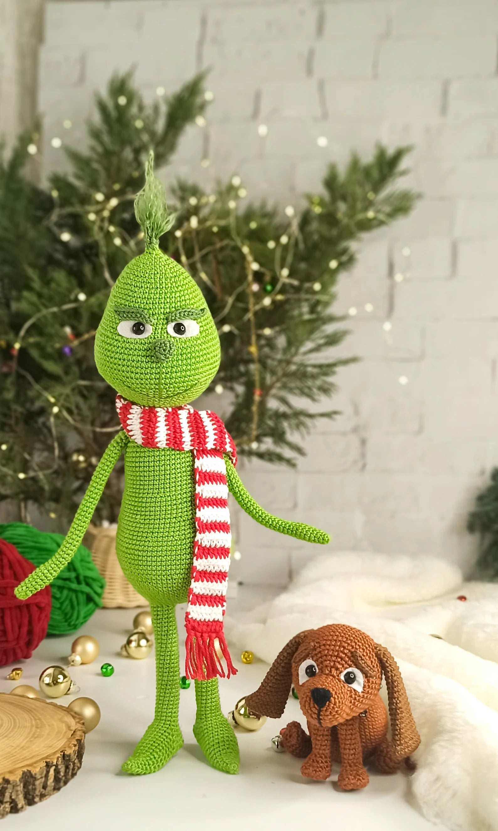 Crochet Amigurumi The christmas thief,Crochet green villain, Amigurumi Christmas