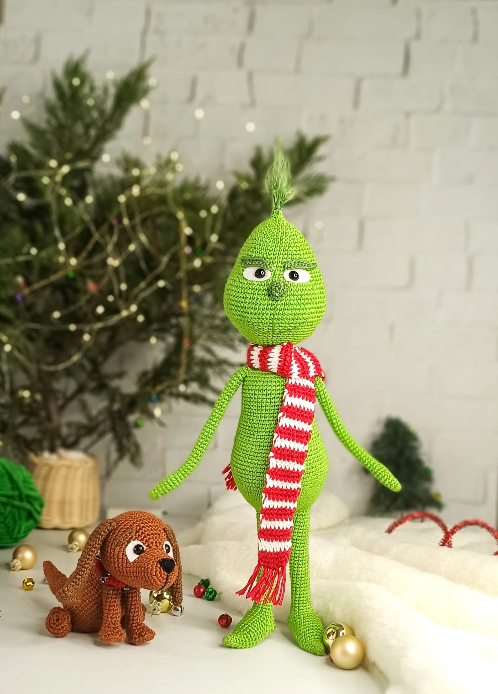 Crochet Amigurumi The christmas thief,Crochet green villain, Amigurumi Christmas