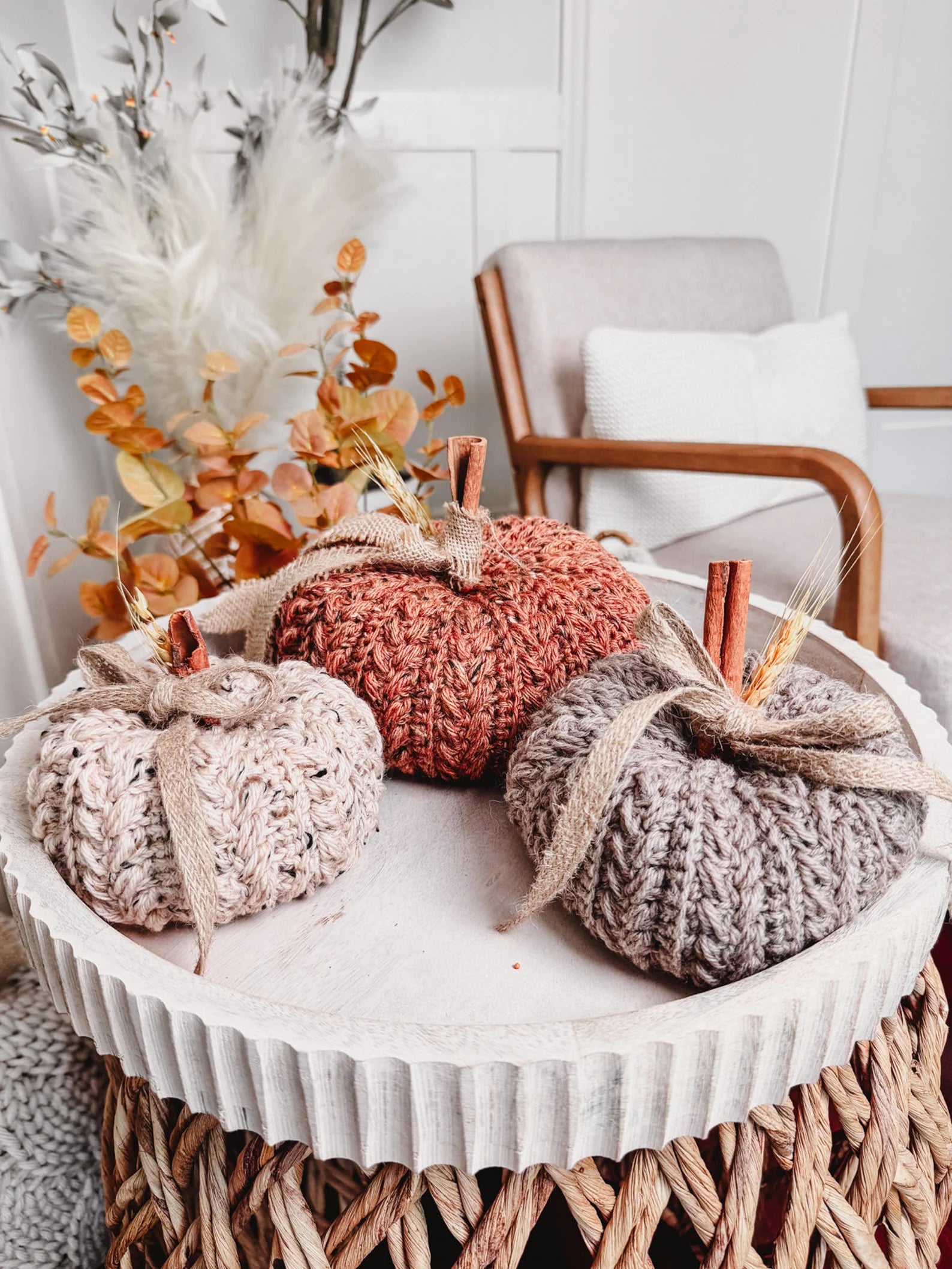 Crochet Pumpkin Pattern | Easy Fall Décor, DIY Wheat Stitch™ Pumpkin PDF Tutorial