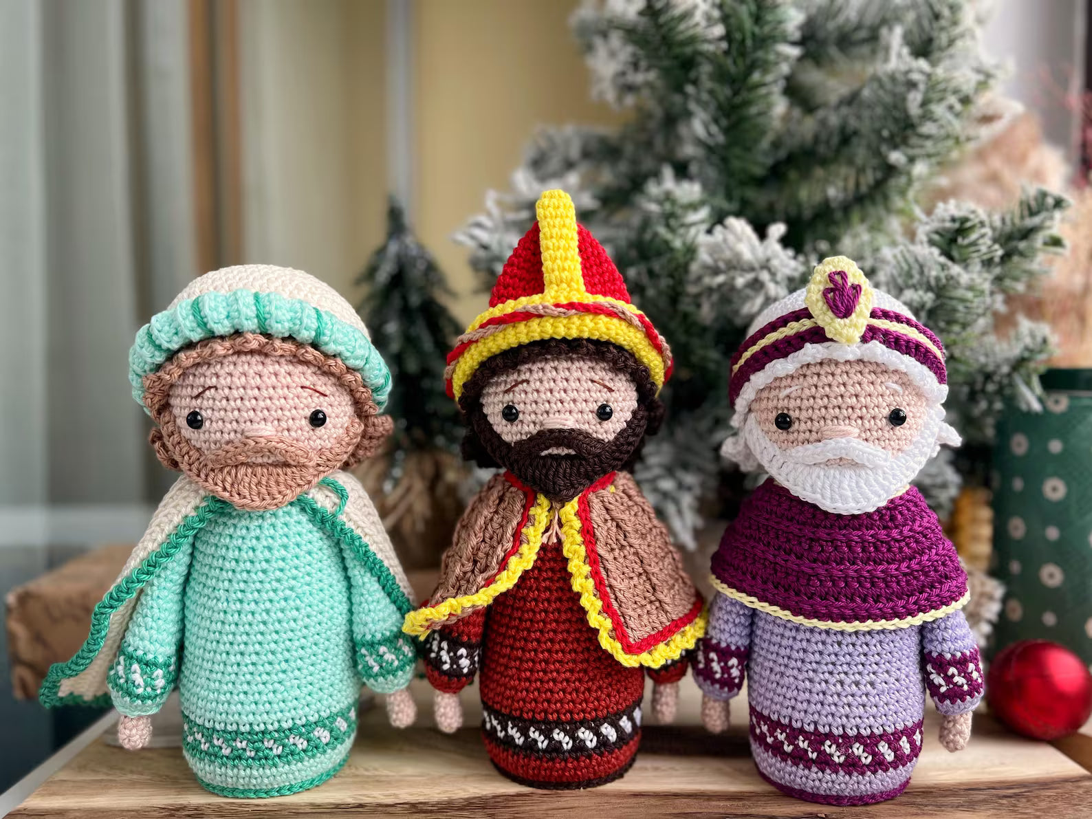 Crochet Nativity Scene Pattern: Christmas Ornaments (PDF)