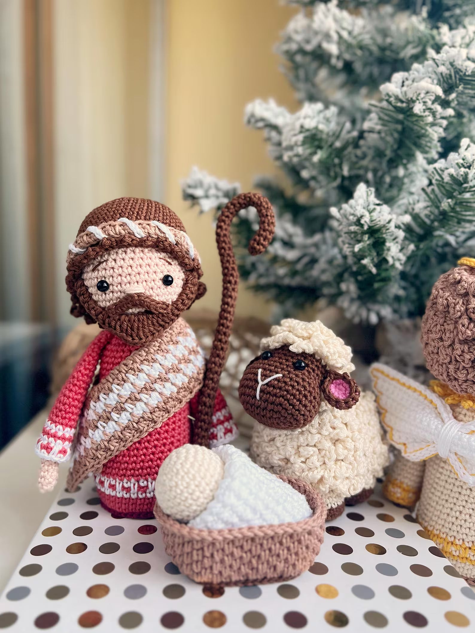Crochet Nativity Scene Pattern: Christmas Ornaments (PDF)