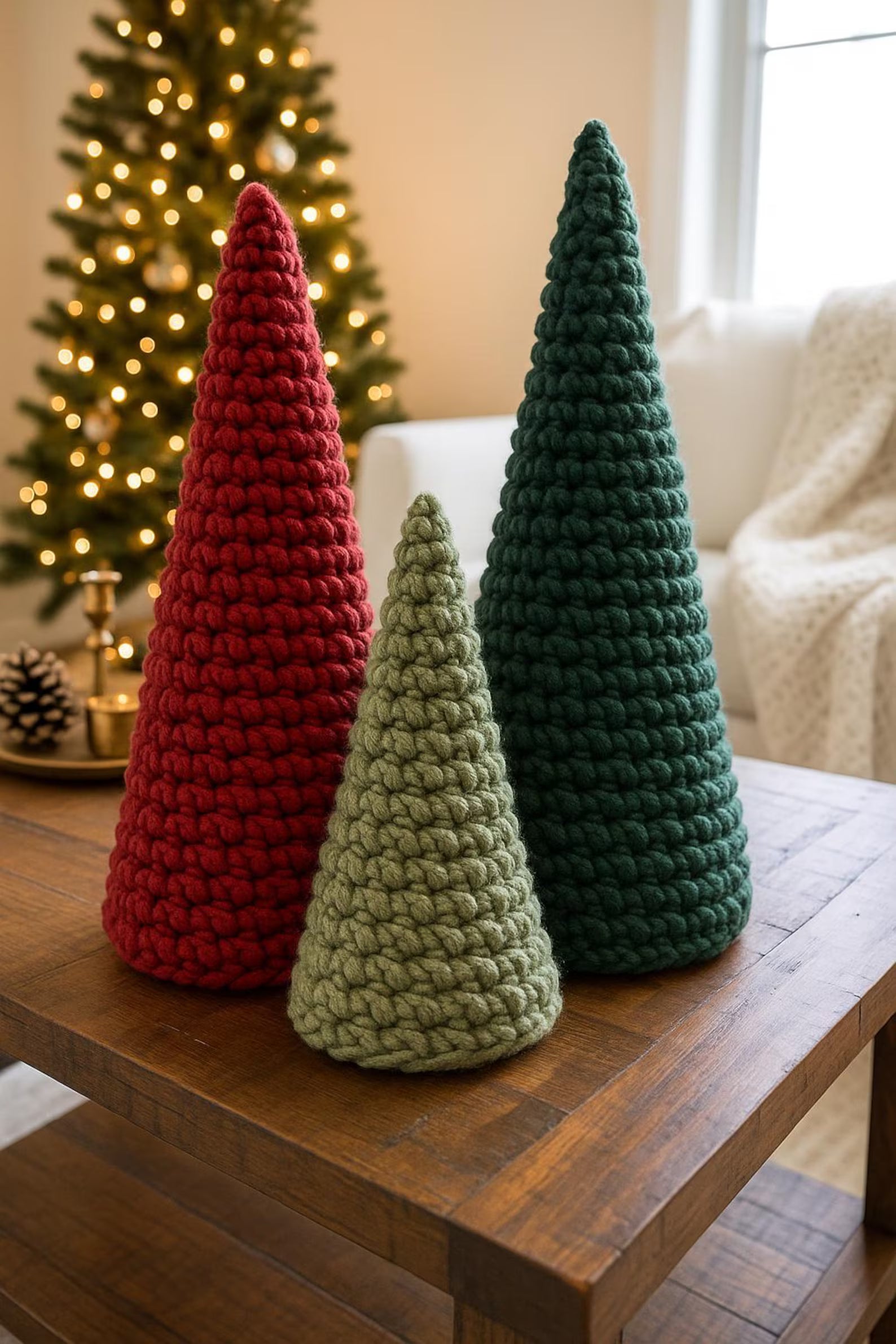 Crochet Christmas Tree Pattern | Holiday Decor PDF | Easy Beginner Crochet Pattern