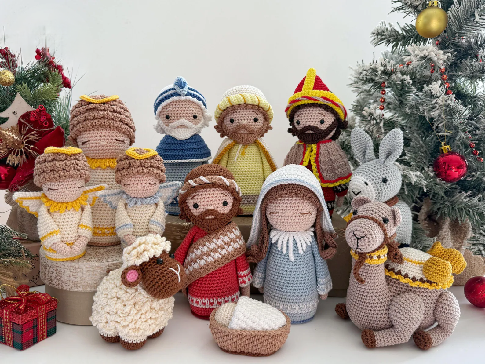 Crochet Nativity Scene Pattern: Christmas Ornaments (PDF)